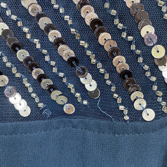 Maya Deluxe maternity dress sequins formal‎ navy blue - Picture 5 of 10